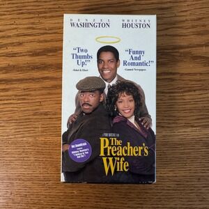 The Preachers Wife VHS Denzel Washington Whitney Houston 10038 Touchstone‎ Movie